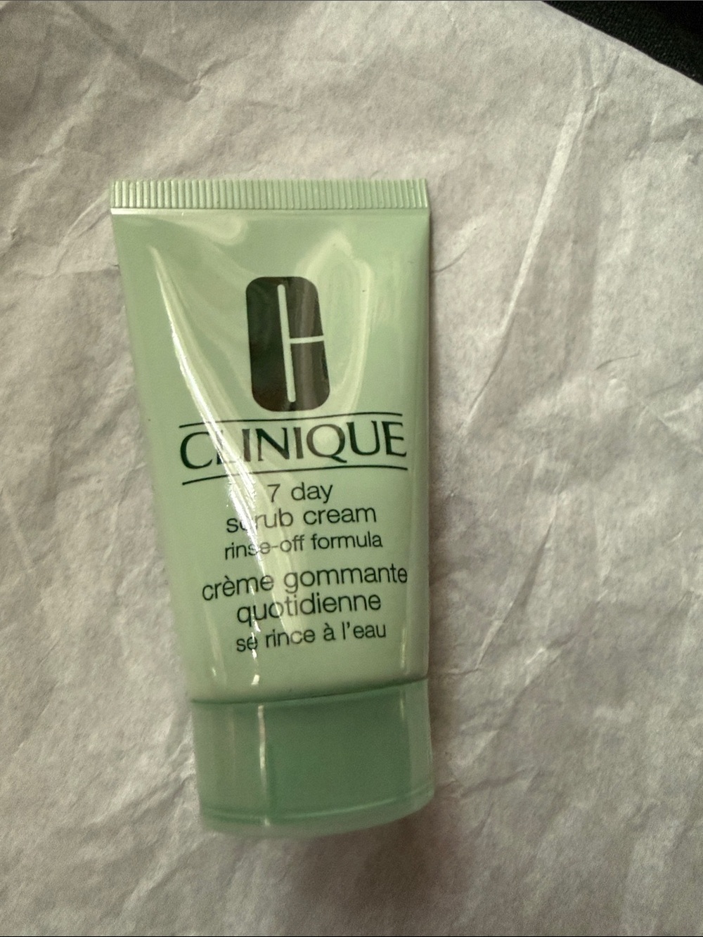 New Clinique 7 Day Scrub Cream.  1 oz. Deluxe travel size.